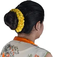 Artificial Hair Gajra Flower For For Bridal Hair Bun Bharatanatyam Kuchipudi Dance Hair Accessories-thumb1