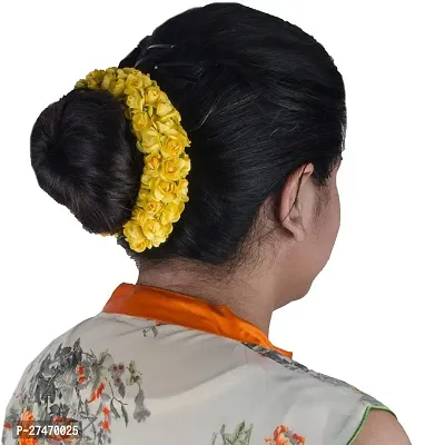 Artificial Hair Gajra Flower For For Bridal Hair Bun Bharatanatyam Kuchipudi Dance Hair Accessories-thumb2