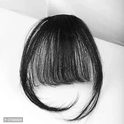 Clip in Bangs Front Neat Air Fringe One Piece Clip in Fringe Hair Extensions With Temples For Women-thumb2