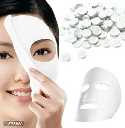 Compressed Facial Lotion Tissue Paper Diy Home Spa Coin Face Mask , Compressed Facial Whitening Tablet Face Mask Sheet For Women And Girl Pack Of 10-thumb0