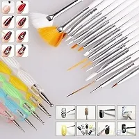 Twirey Nail Art Design Dotting Painting Drawing Uv Polish Brush Pen Tools Set Kit (Multicolour) 15 pcs-thumb4