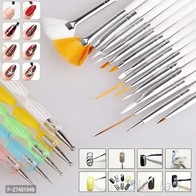 Twirey Nail Art Design Dotting Painting Drawing Uv Polish Brush Pen Tools Set Kit (Multicolour) 15 pcs-thumb5