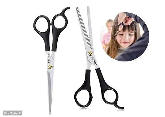 Stainless Steel Hair Cutting Scissor For Men Women Professional Salon Barber Hairdressing Styling Tool Kit Set Of 2-thumb0