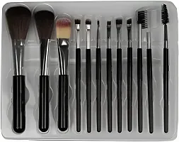 Twirey Premium Makeup Brush Set Of 13 Pieces For Professional Party Makeup Foundation Eyeshadow Ebbrow Mascara Brushes Face Powder Brush With Blender Sponge 13Pc-thumb2