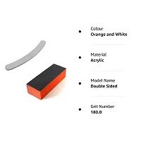 Twirey Multicolour Nail Art Shiner Buffer Block Orange Buffing Sanding File And 1 Nail Filer (Set Of 2)-thumb3