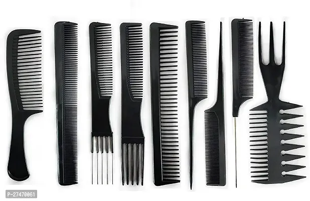 Professional Combo Of Hair Styling Tools Including Hair Section Clips, Comb Set, Stainless Steel Scissor-thumb2