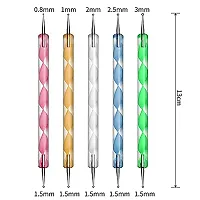 Twirey Nail Art Design Dotting Painting Drawing Uv Polish Brush Pen Tools Set Kit (Multicolour) 15 pcs-thumb2