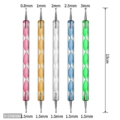 Twirey Nail Art Design Dotting Painting Drawing Uv Polish Brush Pen Tools Set Kit (Multicolour) 15 pcs-thumb3