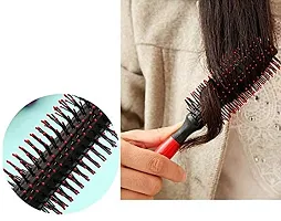 Professional Salon Boar Bristles Round Nano Thermal Ceramic And Ionic Tech, Anti-Static, Roller Hair Thermal Brush For Blow Drying, Curling, Straightening-thumb1