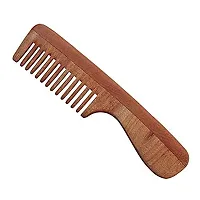 Neem Wood Comb For Hair Growth Neem Wood Comb Wide Combo Of 4 Hair Styling Comb Wooden Comb-thumb1