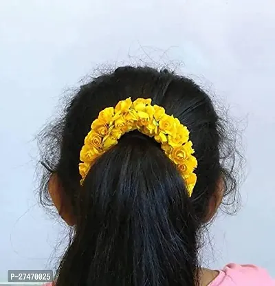 Artificial Hair Gajra Flower For For Bridal Hair Bun Bharatanatyam Kuchipudi Dance Hair Accessories-thumb3