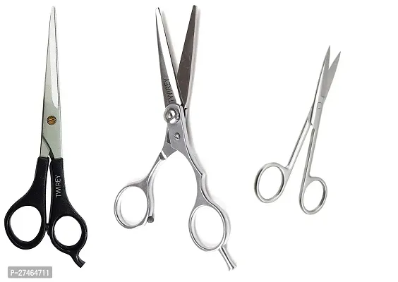 Stainless Steel Professional Salon Barber Hair Cutting Scissors Hairdressing Styling Tool Including Beard Care Scissors Set Of 3-thumb0
