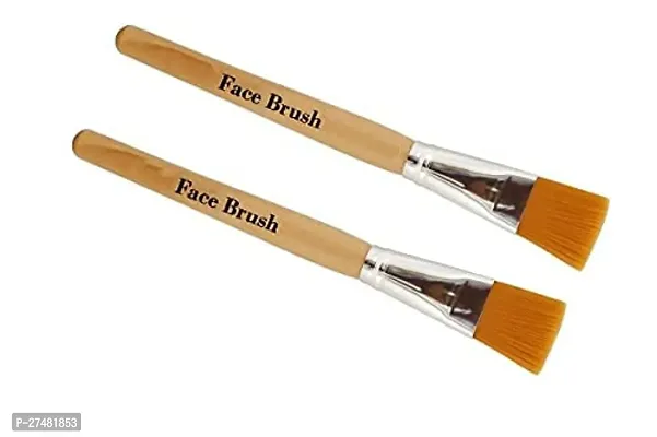 Twirey Face Pack Brush, Brown (Pack Of 2)