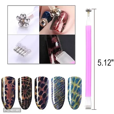 Twirey 2Pcs Acrylic 3D Cat Eye Nail Art Magnetic Wand Double-Head Magnet Pen Uv Gel Nail Polish Diy Tools Manicure Accessories-thumb4