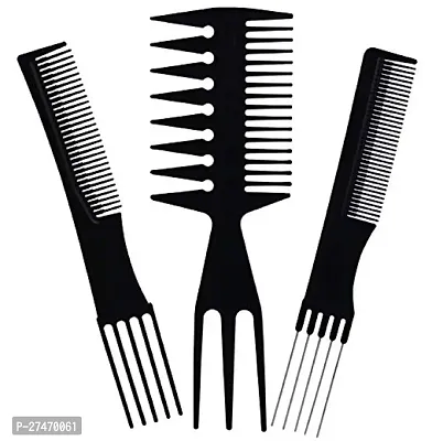 Professional Combo Of Hair Styling Tools Including Hair Section Clips, Comb Set, Stainless Steel Scissor-thumb4