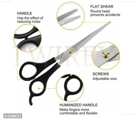 Stainless Steel Professional Salon Barber Hair Cutting Scissors Hairdressing Styling Tool Including Beard Care Scissors Set Of 3-thumb3