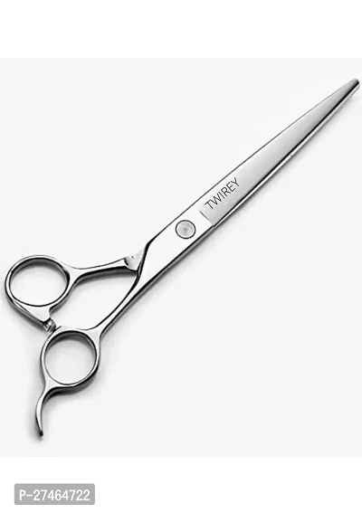 Professional Hair Cutting Scissors For Women And Men Stainless Steel Salon Barber Hair Cutting Hairdressing Tool Scissors, Size 6.5 Inch Colour Steal-thumb0