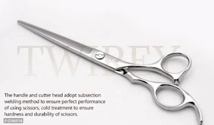 Professional Hair Cutting Scissors For Women And Men Stainless Steel Salon Barber Hair Cutting Hairdressing Tool Scissors, Size 6.5 Inch Colour Steal-thumb2