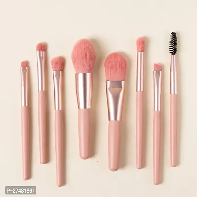 Twirey 8 Pcs Makeup Brush Set For Foundation, Blush, Eye Shadow, Eyelash, Lip And Brow, Portable Mini Makeup Brush-thumb0