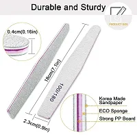 Twirey 10Pcs Professional 100/180 Double Sided Nail Filer/Emery Board/Buffer/Polisher, Reusable Hard File Washable Manicure Pedicure Tool For Home N Salon-thumb4