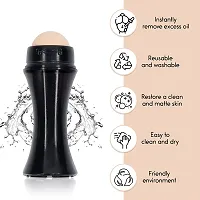 Oil Absorbing Volcanic Face Roller , Volcanic Roller With 1 Extra Replaceable Volcanic Ball,Reusable On-The-Go Oil Control Roller-thumb2