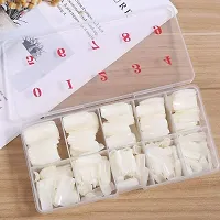 Twirey500 Pcs Acrylic Nail Tips, Fake Nails Artificial For Nail Salons And Diy Nail Art Manicure Tool With Box- Natural-thumb2