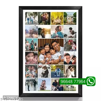 Personalised Photo Collage Frames for Wall Decor as Birthday Gifts, Anniversary, Wedding Gifts for Friends, Couples and Parents (Size 10 x 14 Inches, 22 Photos Black Frame), wood