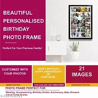 Personalised Photo Collage Frames for Wall Decor as Birthday Gifts, Anniversary, Wedding Gifts for Friends, Couples and Parents (Size 10 x 14 Inches, 22 Photos Black Frame), wood-thumb1