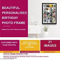 Personalised Photo Collage Frames for Wall Decor as Birthday Gifts, Anniversary, Wedding Gifts for Friends, Couples and Parents (Size 12 x 18  Inches, 22 Photos Black Frame), wood-thumb2
