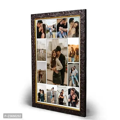 Personalised Photo Collage Frames for Wall Decor as Birthday Gifts, Anniversary, Wedding Gifts for Friends, Couples and Parents (Size 10 x 14  Inches, 13 Photos Black Frame), wood-thumb4