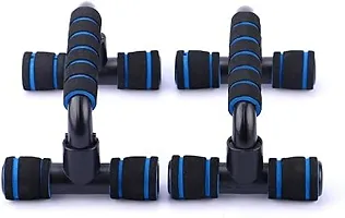 Push up Bars, Push-Up Stands Handle with Cushioned Foam Grip(2 Pcs of 1 Set)(Blue/Black)-thumb1