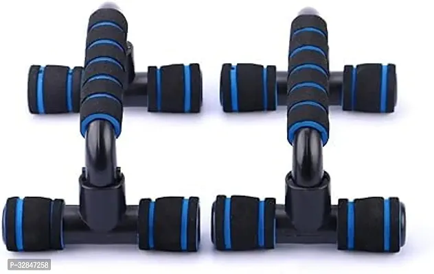 Push up Bars, Push-Up Stands Handle with Cushioned Foam Grip(2 Pcs of 1 Set)(Blue/Black)-thumb3