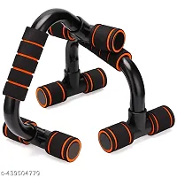 Push up Bars, Push-Up Stands Handle with Cushioned Foam Grip(2 Pcs of 1 Set)(Orange/Black)-thumb3