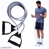 Double Toning Resistance Tube Heavy Quality Exercise Band for Stretching, Full Body Workout |-thumb2