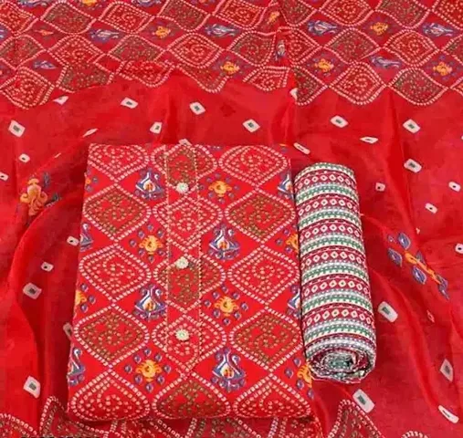 Stylish Cotton Printed Unstitched Suits