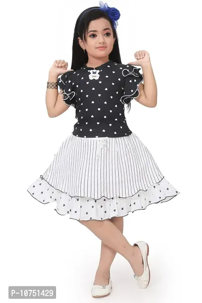 Stylish Fancy Cotton Frocks For Girls Pack Of 1-thumb0