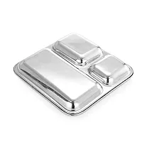 Useful  Stainless Steel 3 In 1 Food Plate-thumb1