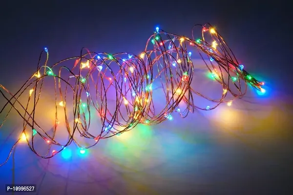 LTETTES 10M 100LED Multicolor - RED,Green,Blue,Yellow USB Powered Copper Wire LED Decorative Fairy String Lights-Corded Electric-thumb4