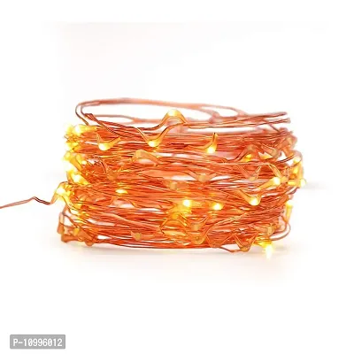 LTETTES 10 Meters 100 LED Warm White+Cold White ComboLED USB Powered Copper Wire Decorative Fairy String Lights for Diwali, Christmas, Home Decor, Garden, Party, Bedroom, Dorm Room Decoration-thumb2