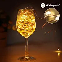 LTETTES 10 Meters 100 LED Copper String Lights IP65 Waterproof 5V USB Powered Warm White Decorative Copper Wire Fairy Lights for Outdoor Indoor Decoration with 2 Years Warranty*-thumb4