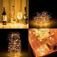 LTETTES String Light Battery Powered Decorative Copper Wire LED Warm White Fairy Light for Outdoor/Indoor Wedding Christmas Festive Decoration (5 Meter)-thumb2