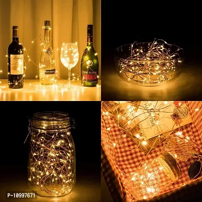 LTETTES String Light Battery Powered Decorative Copper Wire LED Warm White Fairy Light for Outdoor/Indoor Wedding Christmas Festive Decoration (5 Meter)-thumb3