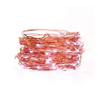 LTETTES 10 Meters 100 LED Warm White+Cold White ComboLED USB Powered Copper Wire Decorative Fairy String Lights for Diwali, Christmas, Home Decor, Garden, Party, Bedroom, Dorm Room Decoration-thumb2