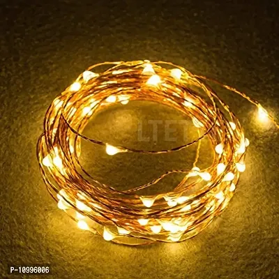 LTETTES 10 Meters 100 LED Copper String Lights IP65 Waterproof 5V USB Powered Warm White Decorative Copper Wire Fairy Lights for Outdoor Indoor Decoration with 2 Years Warranty*-thumb4