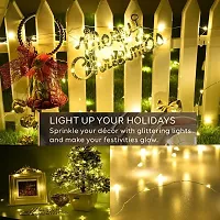 LTETTES 10 Meters 100 LED Copper String Lights IP65 Waterproof 5V USB Powered Warm White Decorative Copper Wire Fairy Lights for Outdoor Indoor Decoration [2 Years Warranty]-thumb4
