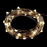 Beauty lights LTETTES 10 Meters 100 LED Silver Wire Warm White USB Powered Copper Wire Decorative Fairy String Lights (10MUSBSWW) Corded Electric-thumb1