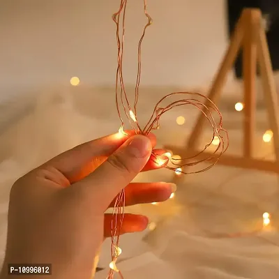 LTETTES 10 Meters 100 LED Warm White+Cold White ComboLED USB Powered Copper Wire Decorative Fairy String Lights for Diwali, Christmas, Home Decor, Garden, Party, Bedroom, Dorm Room Decoration-thumb4