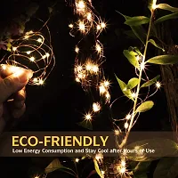 LTETTES String Light Battery Powered Decorative Copper Wire LED Warm White Fairy Light for Outdoor/Indoor Wedding Christmas Festive Decoration (5 Meter)-thumb3