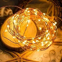 LTETTES 10 Meters 100 LED Copper Wire Warm White Lights Waterproof 5V USB Powered Decorative LED Fairy Lights with Remote and Mode Functions and Timer for Outdoor Indoor Any Occasional Decoration-thumb4