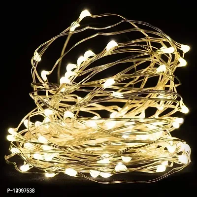 Beauty lights LTETTES 10 Meters 100 LED Silver Wire Warm White USB Powered Copper Wire Decorative Fairy String Lights (10MUSBSWW) Corded Electric-thumb5
